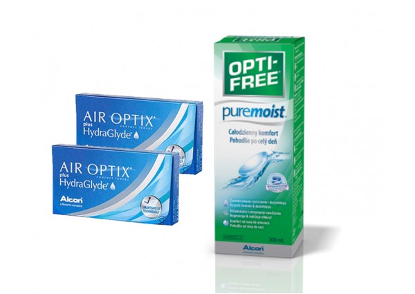 Pack Air Optix Hydraglyde Opti-Free